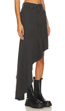 MOTHER The Crinkle Cut Skirt in Black