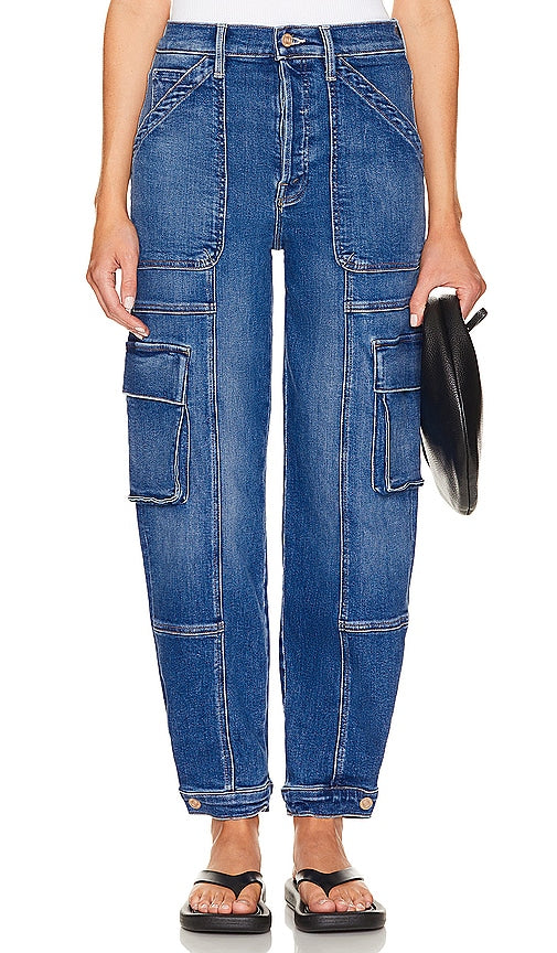 MOTHER The Curbside Cargo in Blue - MOTHER Le trottoir cargo en bleu - MOTHER 蓝色路边货物 - MUTTER Die Curbside Cargo in Blau - MOTHER 블루 컬러의 The Curbside Cargo - MADRE Il carico sul marciapiede in blu