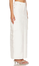 MOTHER The Fun Dip Cargo Skirt in White