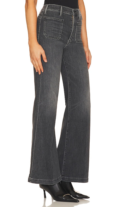 MOTHER The Hustler Roller Patch Pocket Skimp in Black
