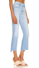 MOTHER The Insider Crop Step Fray in Denim-Light