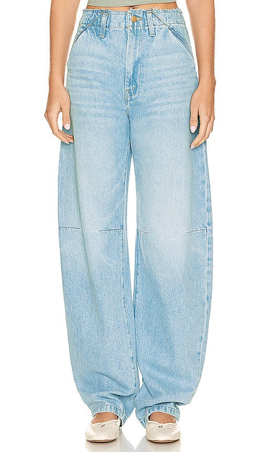 MOTHER The Kegger Utility Heel in Blue - MOTHER Le talon utilitaire Kegger en bleu - MOTHER Kegger 蓝色实用高跟鞋 - MUTTER Der Kegger Utility Heel in Blau - MOTHER The Kegger 유틸리티 힐 블루 색상 - MADRE Il tacco pratico Kegger in blu