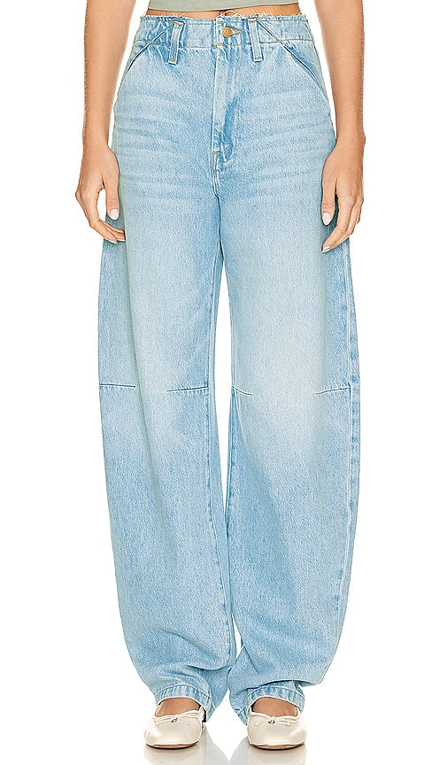 MOTHER The Kegger Utility Heel in Blue - MOTHER Le talon utilitaire Kegger en bleu - MOTHER Kegger 蓝色实用高跟鞋 - MUTTER Der Kegger Utility Heel in Blau - MOTHER The Kegger 유틸리티 힐 블루 색상 - MADRE Il tacco pratico Kegger in blu