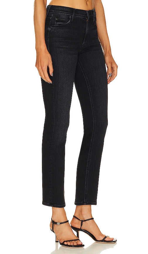 MOTHER The Mid Rise Dazzler Ankle in Black