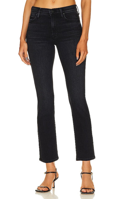 MOTHER The Mid Rise Dazzler Ankle in Black - MOTHER La cheville Dazzler taille mi-haute en noir - MOTHER 黑色中腰 Dazzler 脚踝鞋 - MOTHER Der Mid Rise Dazzler Ankle in Schwarz - MOTHER 미드 라이즈 대즐러 앵클 블랙 색상 - MADRE La caviglia Dazzler a vita media in nero