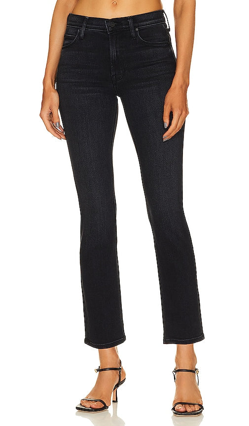 MOTHER The Mid Rise Dazzler Ankle in Black - MOTHER La cheville Dazzler taille mi-haute en noir - MOTHER 黑色中腰 Dazzler 脚踝鞋 - MOTHER Der Mid Rise Dazzler Ankle in Schwarz - MOTHER 미드 라이즈 대즐러 앵클 블랙 색상 - MADRE La caviglia Dazzler a vita media in nero