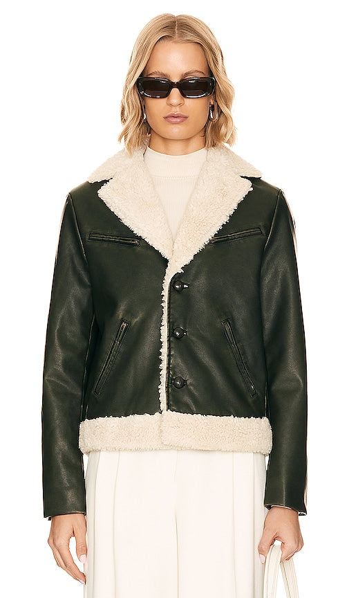 MOTHER The Mile High Jacket in Olive