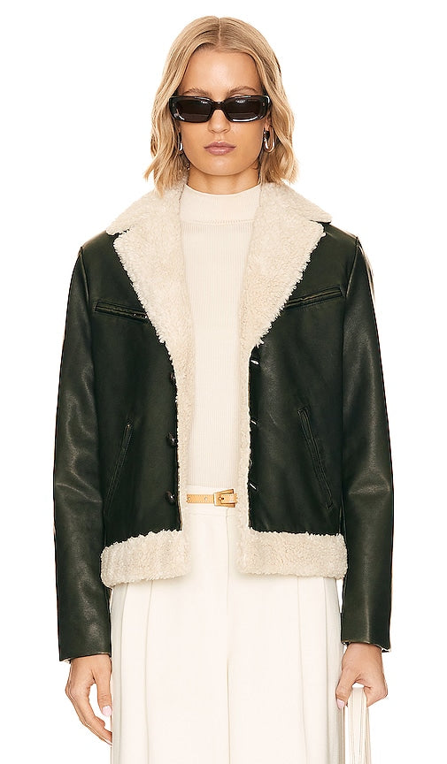 MOTHER The Mile High Jacket in Olive - MÈRE La veste Mile High en olive - MOTHER The Mile High 橄榄色夹克 - MOTHER The Mile High Jacke in Oliv - MOTHER 더 마일 하이 재킷 - MADRE La giacca Mile High in verde oliva