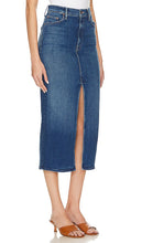 MOTHER The Reverse Pencil Pusher Skirt in Blue