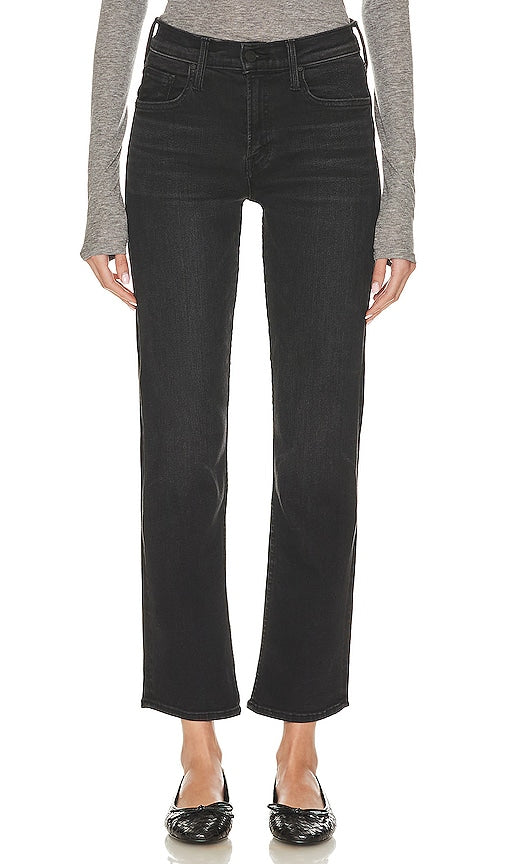 MOTHER The Smarty Pants Hover in Black - MOTHER Le pantalon Smarty Hover en noir - MOTHER 黑色聪明裤盘旋 - MUTTER Die Smarty Pants Hover in Schwarz - MOTHER 스마티 팬츠 호버 블랙 색상 - MADRE I pantaloni Smarty si librano in nero