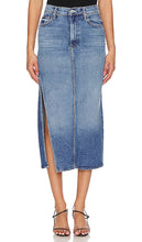 MOTHER The Split Second Skirt in Blue - MOTHER La jupe fendue en bleu - MOTHER 蓝色瞬间裙子 - MUTTER Der Split-Second-Rock in Blau - MOTHER THE 스플릿 세컨드 스커트 블루 색상 - MADRE La seconda gonna divisa in blu