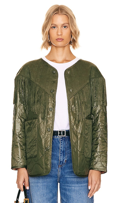 MOTHER The Tip Off Jacket in Olive - MOTHER La veste Tip Off en olive - MOTHER The Tip Off 橄榄色夹克 - MOTHER Die Tip-Off-Jacke in Oliv - MOTHER 더 팁 오프 재킷 - MADRE La giacca Tip Off in verde oliva