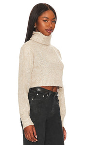 MORE TO COME Bellamy Turtleneck Sweater in Tan