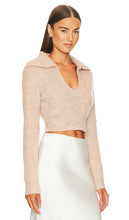 MORE TO COME Carly Deep V Sweater in Nude