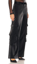 MSGM Wide Leg Cargo Pant in Black