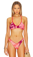 Maaji River Reversible Bikini Top in Red