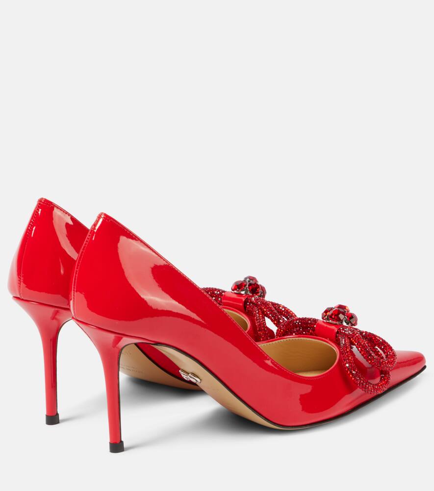 Mach & Mach 85 bow-detail patent leather pumps
