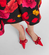 Mach & Mach 85 bow-detail patent leather pumps