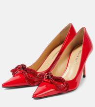 Mach & Mach 85 bow-detail patent leather pumps