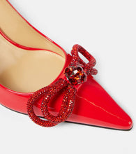 Mach & Mach 85 bow-detail patent leather pumps