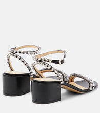 Mach & Mach Audrey 55 crystal-embellished leather sandals