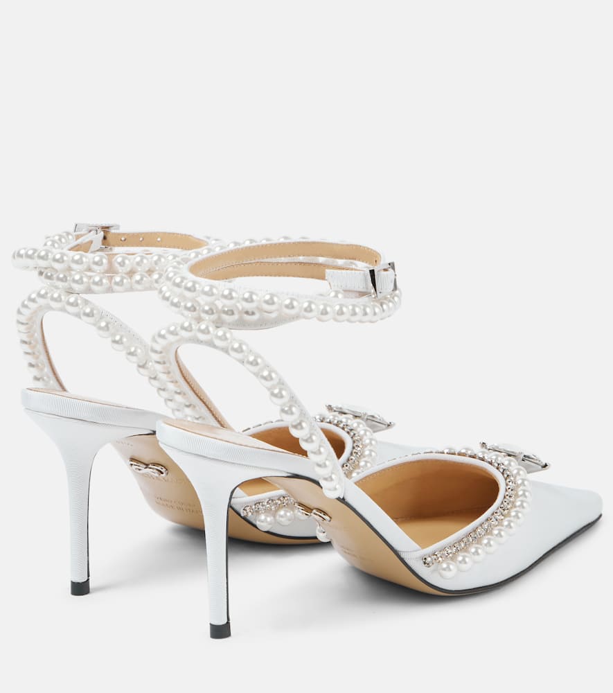 Mach & Mach Diamond of Elizabeth satin pumps