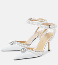 Mach & Mach Diamond of Elizabeth satin pumps
