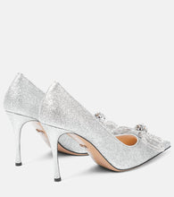 Mach & Mach Double Bow crystal-embellished pumps