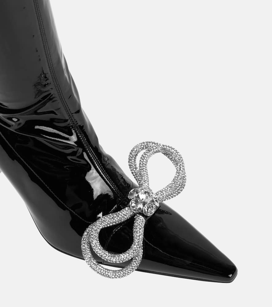 Mach & Mach Double Bow embellished over-the-knee boots