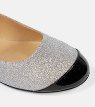 Mach & Mach Embellished glitter Mary Jane flats
