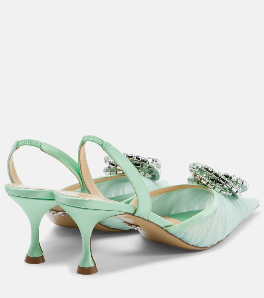 Mach & Mach Galaxy 65 embellished slingback pumps
