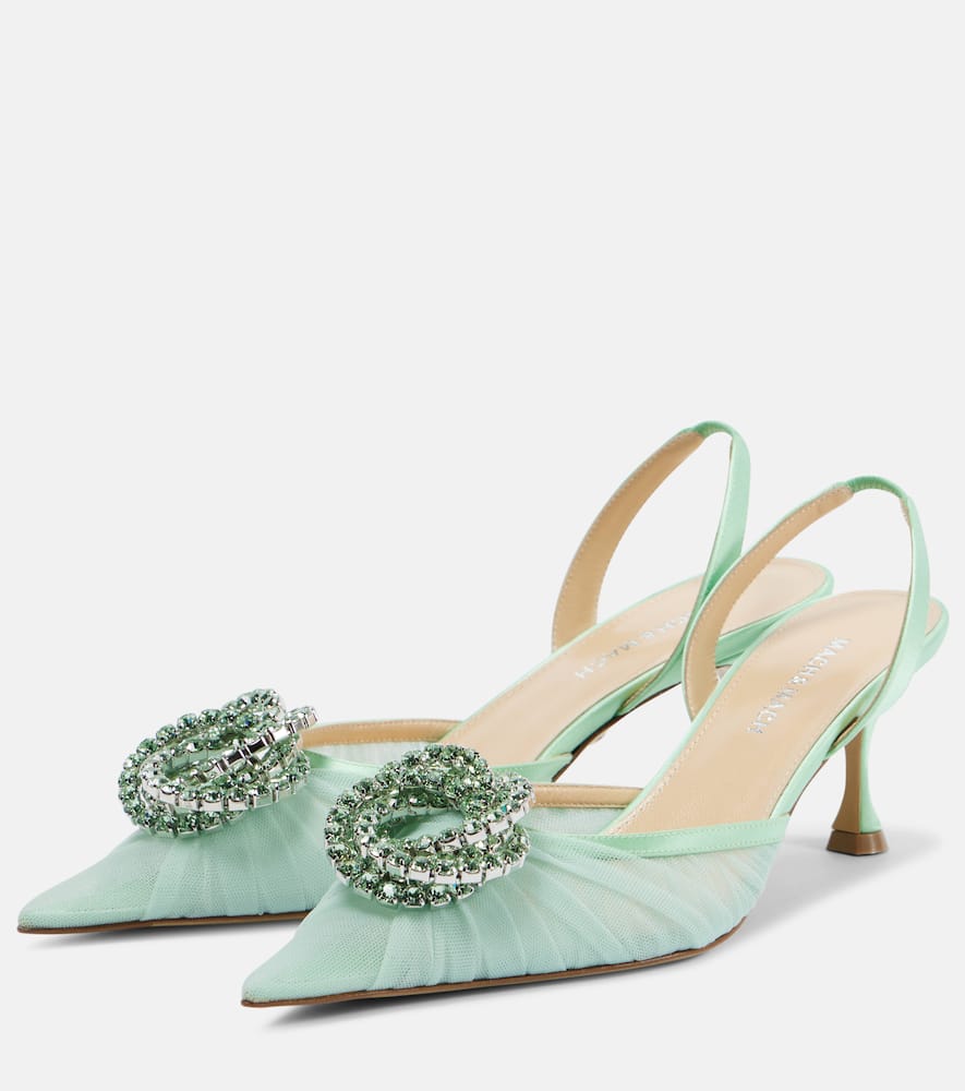 Mach & Mach Galaxy 65 embellished slingback pumps