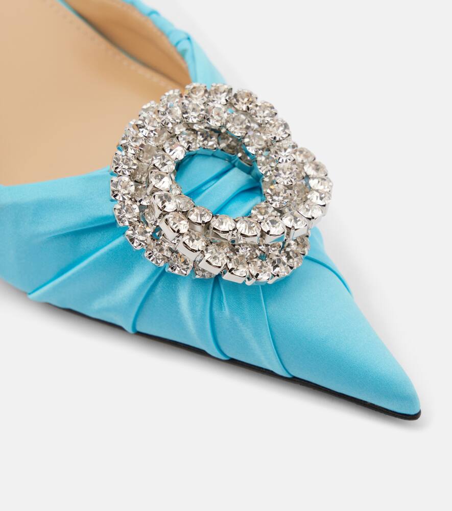 Mach & Mach Galaxy 65 satin slingback pumps