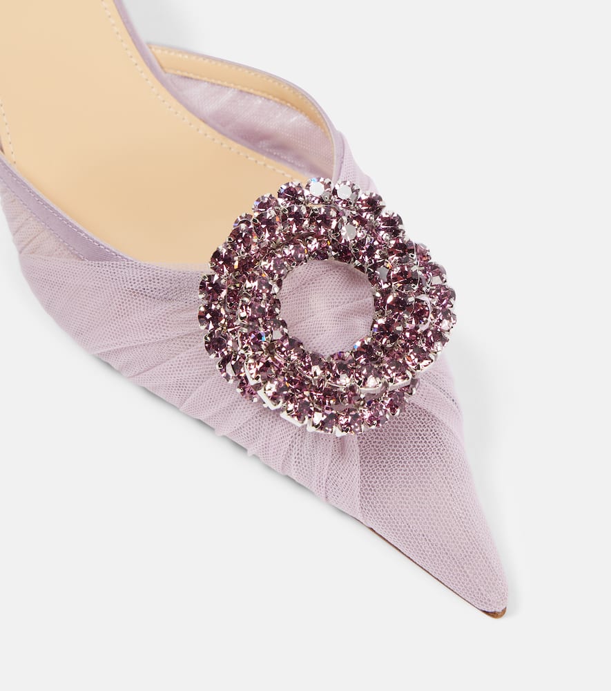 Mach & Mach Galaxy 65 tulle slingback pumps