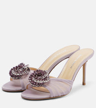 Mach & Mach Galaxy 85 embellished tulle mules