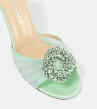 Mach & Mach Galaxy 85 embellished tulle mules