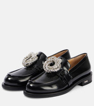 Mach & Mach Galaxy embellished leather loafers