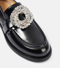 Mach & Mach Galaxy embellished leather loafers