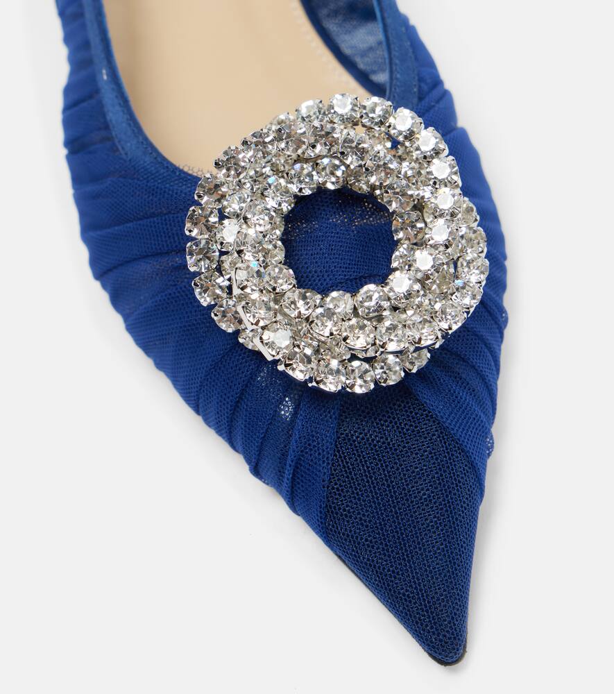 Mach & Mach Galaxy embellished slingback flats