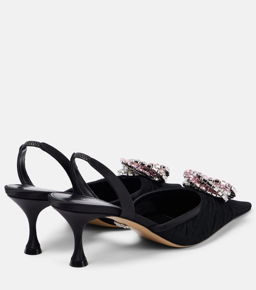Mach & Mach Galaxy embellished slingback pumps
