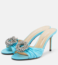 Mach & Mach Galaxy embellished tulle mules