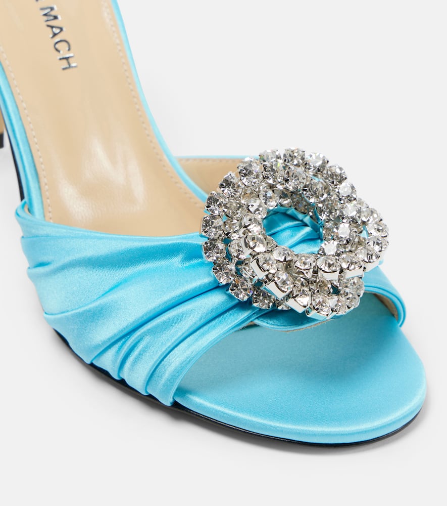 Mach & Mach Galaxy embellished tulle mules