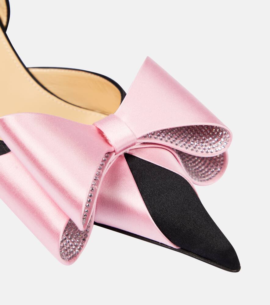 Mach & Mach Le Cadeau 65 satin slingback pumps