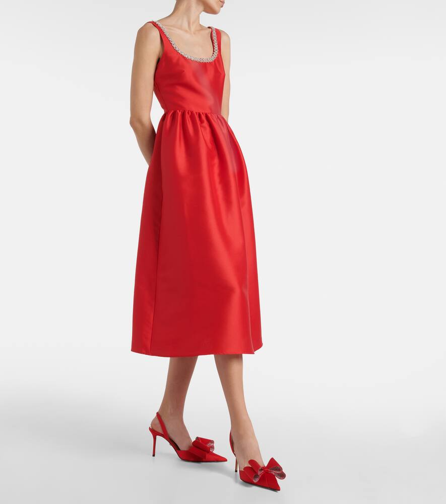Mach & Mach Le Cadeau 85 bow-detail satin pumps