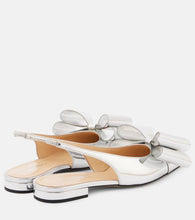 Mach & Mach Le Cadeau bow-detail leather slingback flats