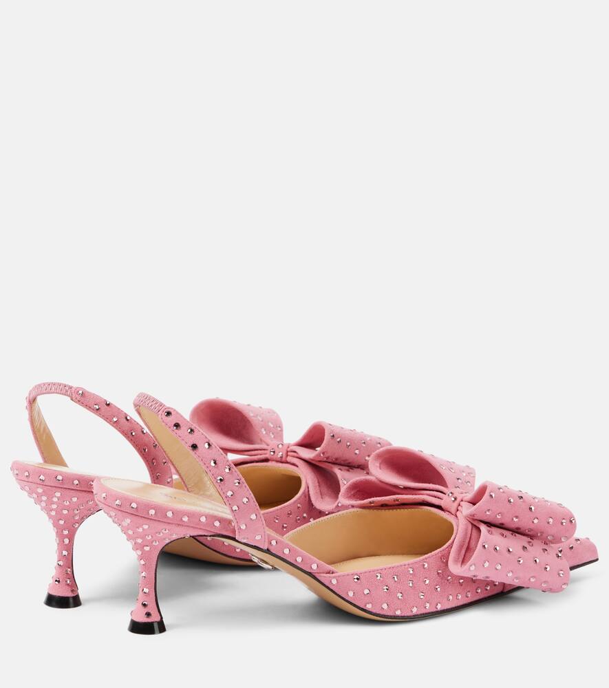 Mach & Mach Le Cadeau suede slingback pumps