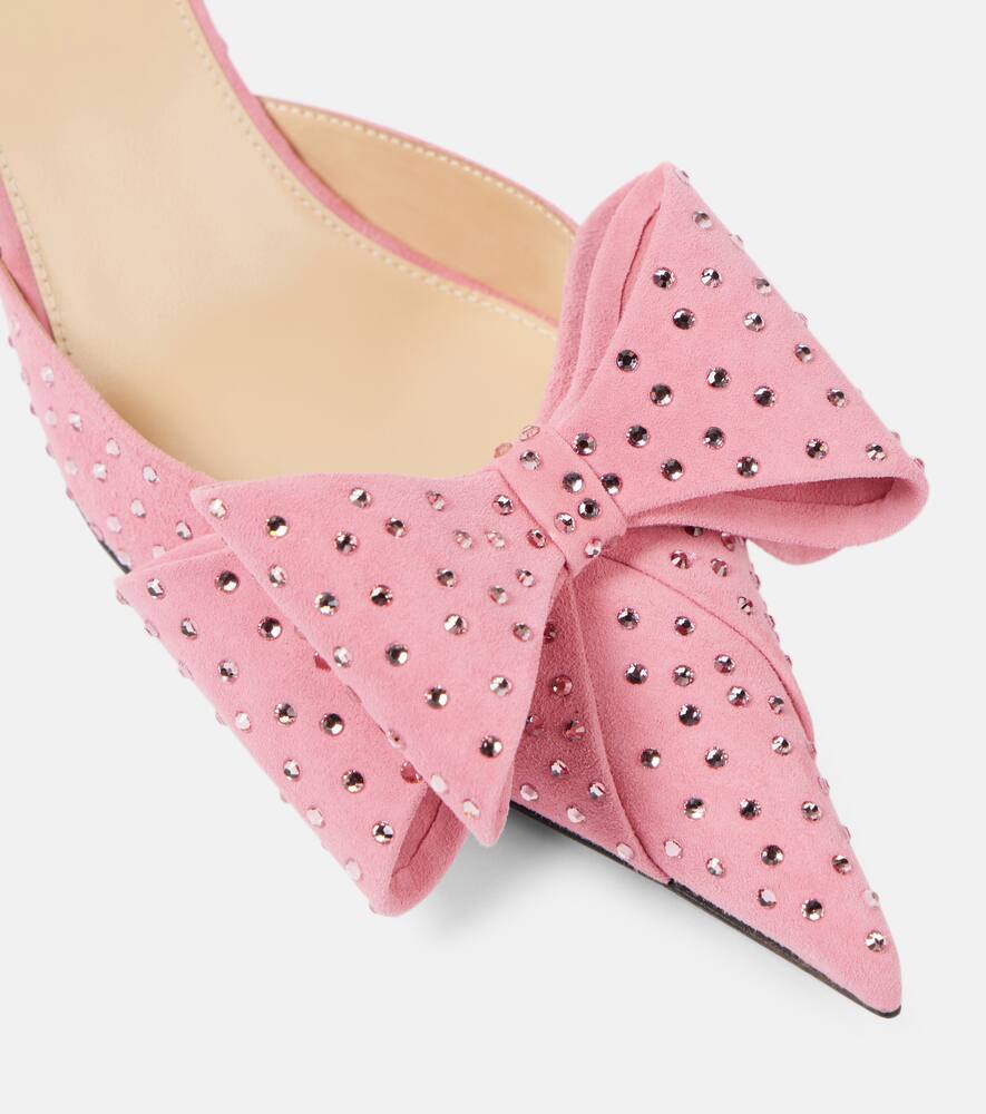 Mach & Mach Le Cadeau suede slingback pumps
