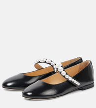 Mach & Mach Sirene embellished leather Mary Jane flats