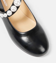 Mach & Mach Sirene embellished leather Mary Jane flats