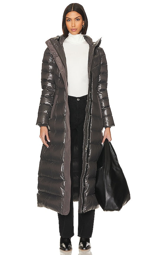 Mackage Calina Coat in Charcoal - Manteau Mackage Calina en charbon de bois - Mackage Calina 木炭色外套 - Mackage Calina Mantel in Anthrazit - Mackage 칼리나 코트 차콜 색상 - Cappotto Mackage Calina in carbone